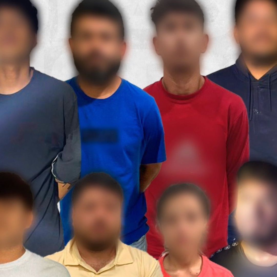 Los detenidos fueron presentados ante las autoridades.